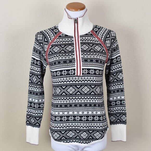 Eddie Bauer Engage Fair Isle Knit Sweater Pullover XS - Picture 1 of 7